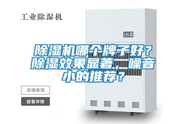 除濕機哪個牌子好？除濕效果顯著，噪音小的推薦？