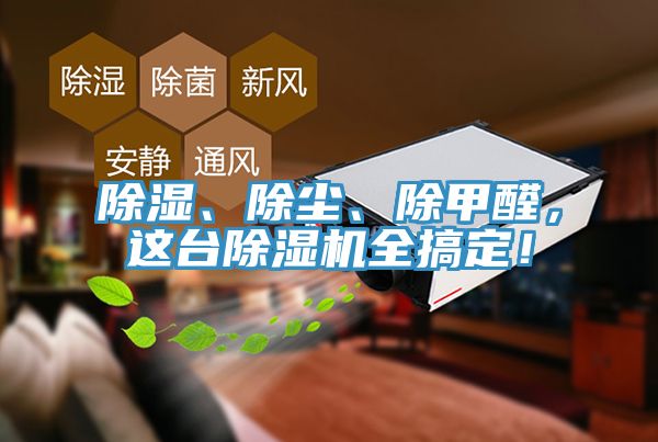 除濕、除塵、除甲醛，這臺(tái)除濕機(jī)全搞定！