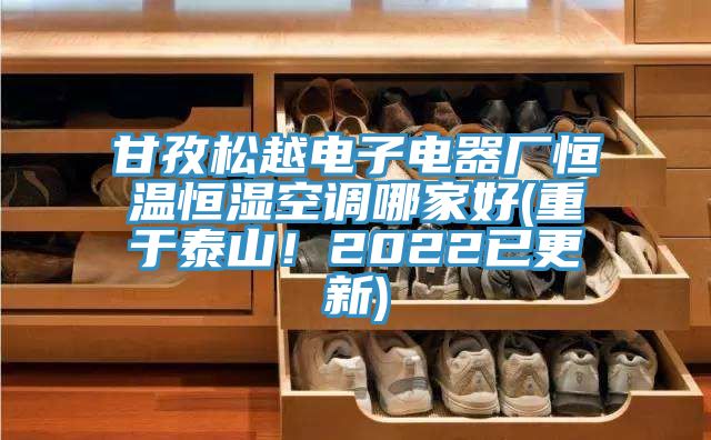 甘孜松越電子電器廠恒溫恒濕空調哪家好(重于泰山！2022已更新)