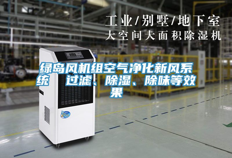 綠島風(fēng)機(jī)組空氣凈化新風(fēng)系統(tǒng)  過濾、除濕、除味等效果