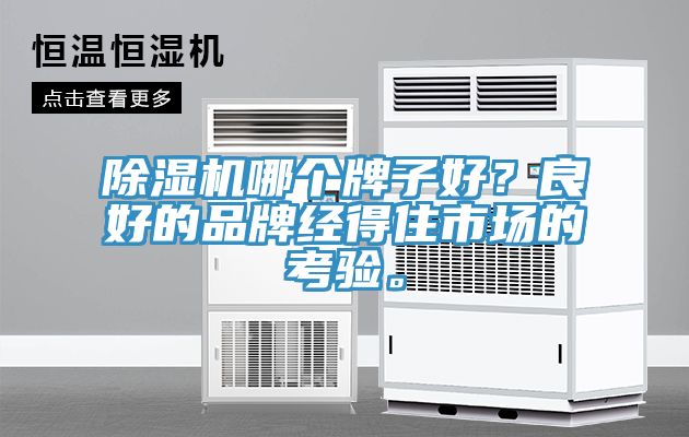 除濕機哪個牌子好？良好的品牌經得住市場的考驗。