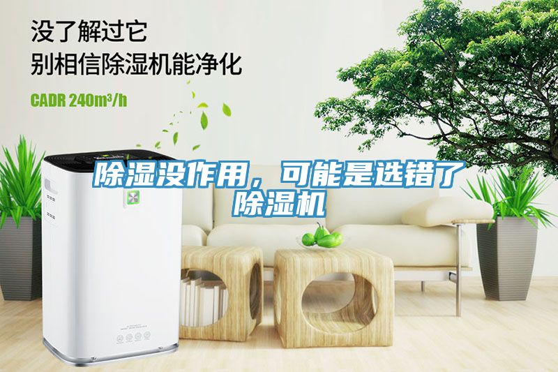 除濕沒作用，可能是選錯了除濕機