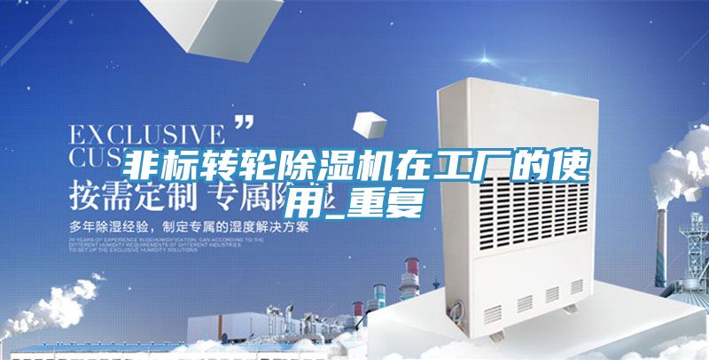 非標轉輪除濕機在工廠的使用_重復
