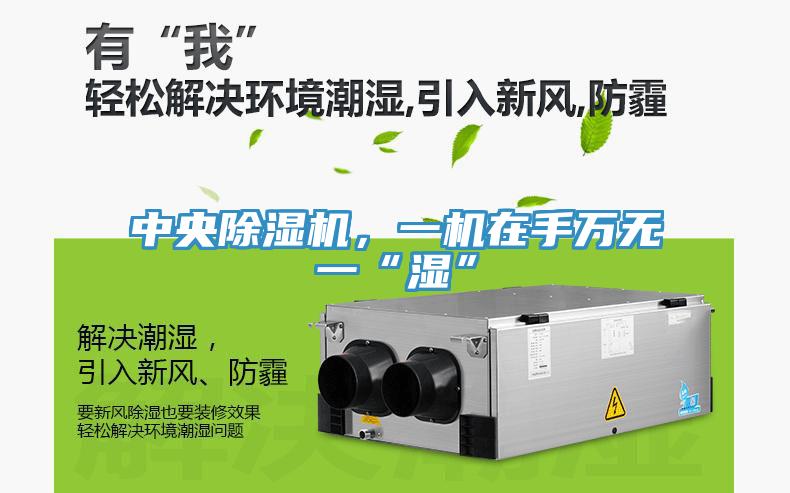 中央除濕機(jī)，一機(jī)在手萬無一“濕”