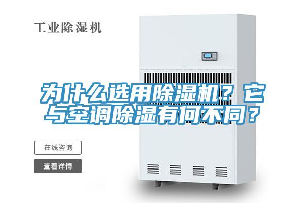 為什么選用除濕機？它與空調除濕有何不同？