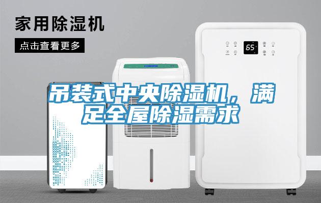 吊裝式中央除濕機，滿足全屋除濕需求