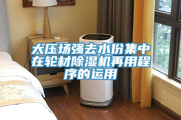 大壓場強去水份集中在輪材除濕機再用程序的運用